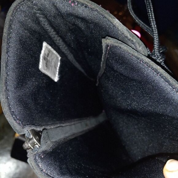 Pink & Black Biker Boots - Picture 6 of 16